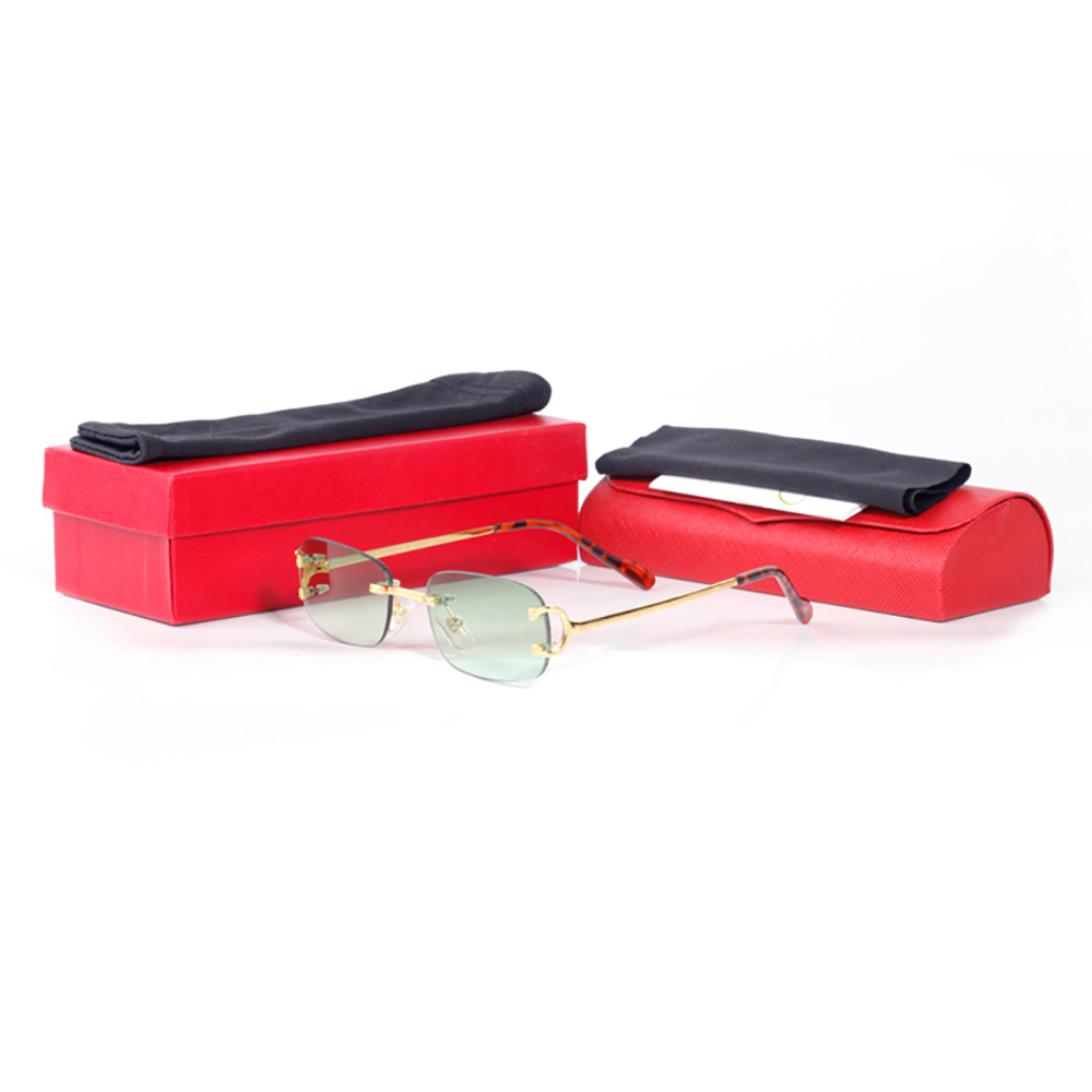 Sunglasses for Men Woman Designer Fashion Trend Anti-Ultraviolet Eyewear Frame Carti Sun Glasses Uv400 Driving Rimless Eyeglasses Lunettes De Soleil Sonnenbrille