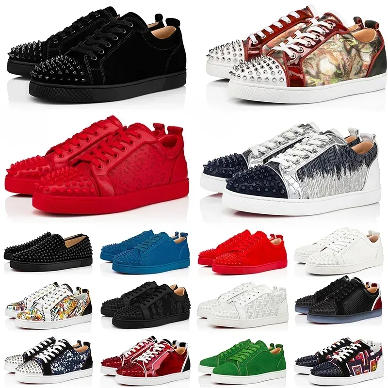 christian louboutin red bottom louboutinshoe loubitons new designer casual shoe loafere rivets low studed designers men women fashion es trainers eur big BWWV