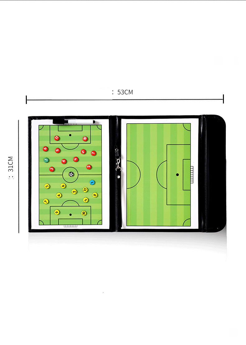 Balls 54cm Foldable Magnetic Tactic Board Soccer Coaching Coachs Tactical Board Football Game Football Training Tactics Clipboard 230922