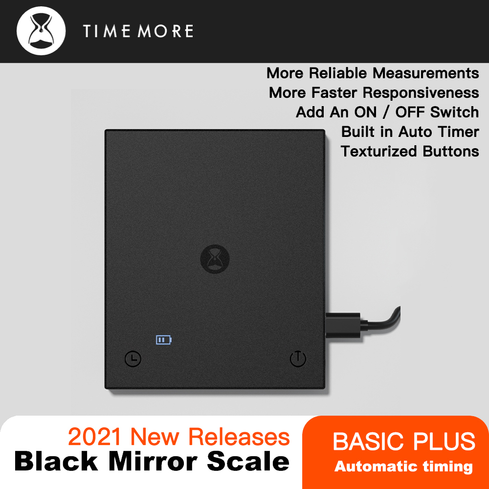Household Scales Household Scales TIMEMORE Basic Plus Black Mirror Pour Over Coffee and Espresso Scale Basic Electronic Auto Timer Kitchen scale 0 1g 