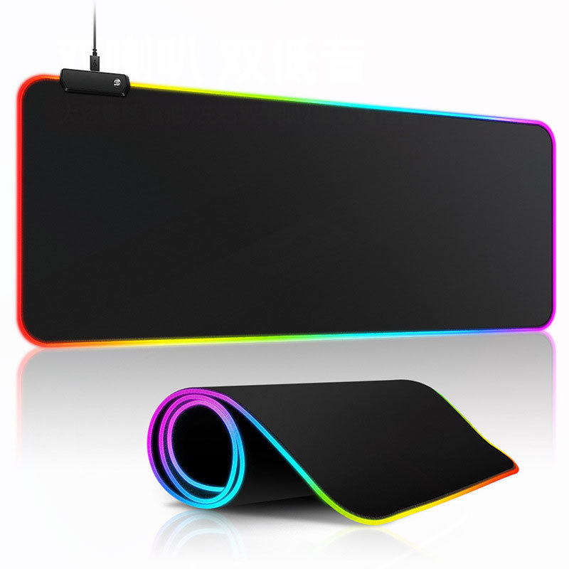RGB Gaming Mouse Pad Computer Gamer Mousepad With Light Large Rubber No-slip Mat Big Pads PC Laptop Keyboard Desk Carpet 230923