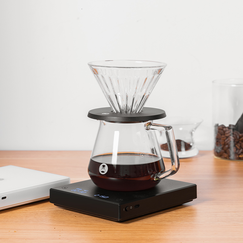 Household Scales Household Scales TIMEMORE Basic Plus Black Mirror Pour Over Coffee and Espresso Scale Basic Electronic Auto Timer Kitchen scale 0 1g 