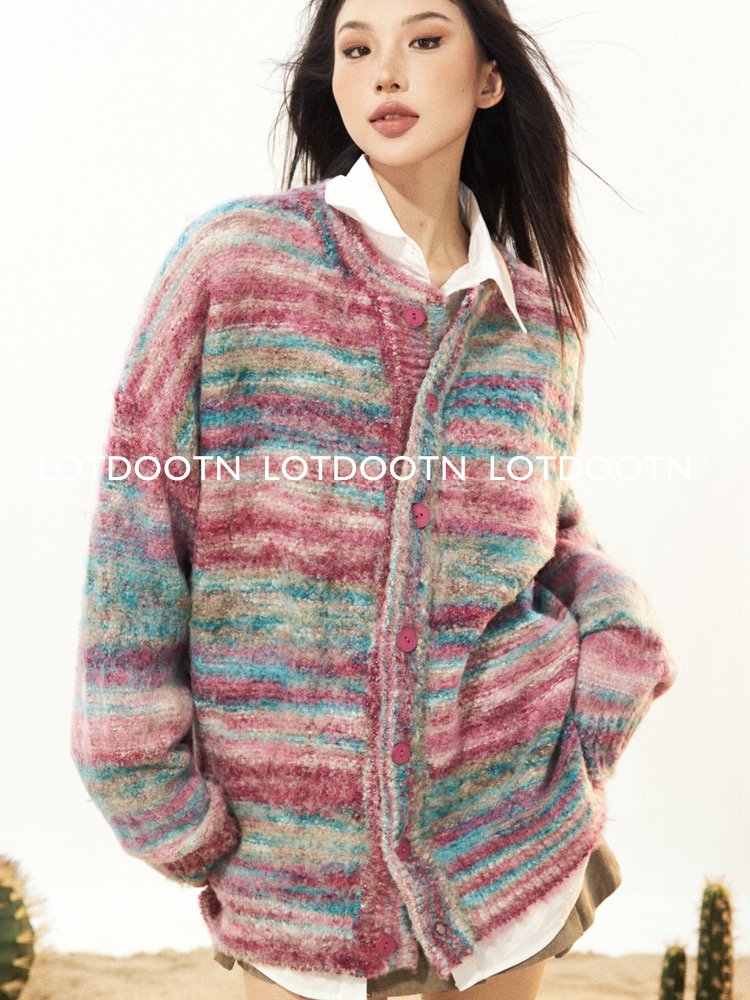 Men's Sweaters LOTDOOTN Women Striped Sweater Elastic Long Sleeve Casual Pullovers Harajuku Patchwork Knitted Warm Top 2023 Autumn Winter 230922