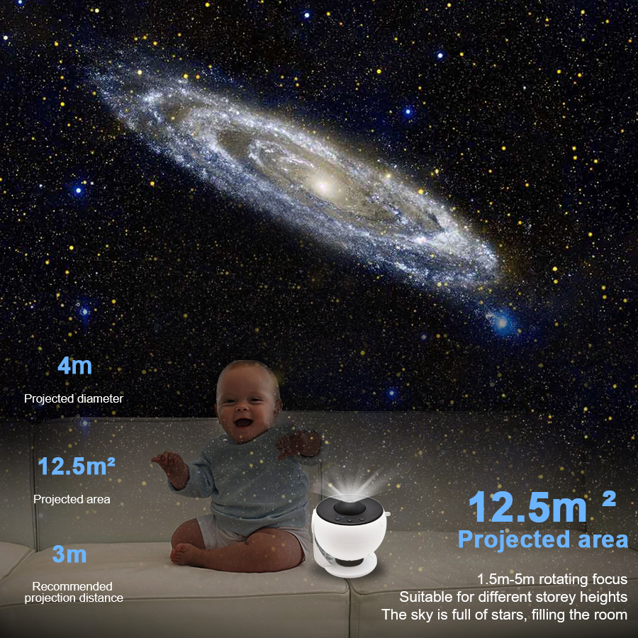 Projector Lamps 13 In 1 Planetarium Galaxy Starry Sky Projector Night Light HD Star Aurora Projection Lamp For Kids Bedroom Home Party Decor 230923