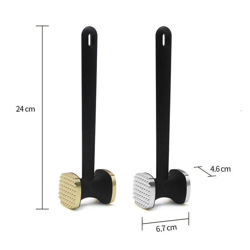 Meat Poultry Tools Zinc Alloy Tenderizer Hammer Pork Chop Steak Loose Pounder Needle DualSided Mallet Rubber Grip Handle Kitchen