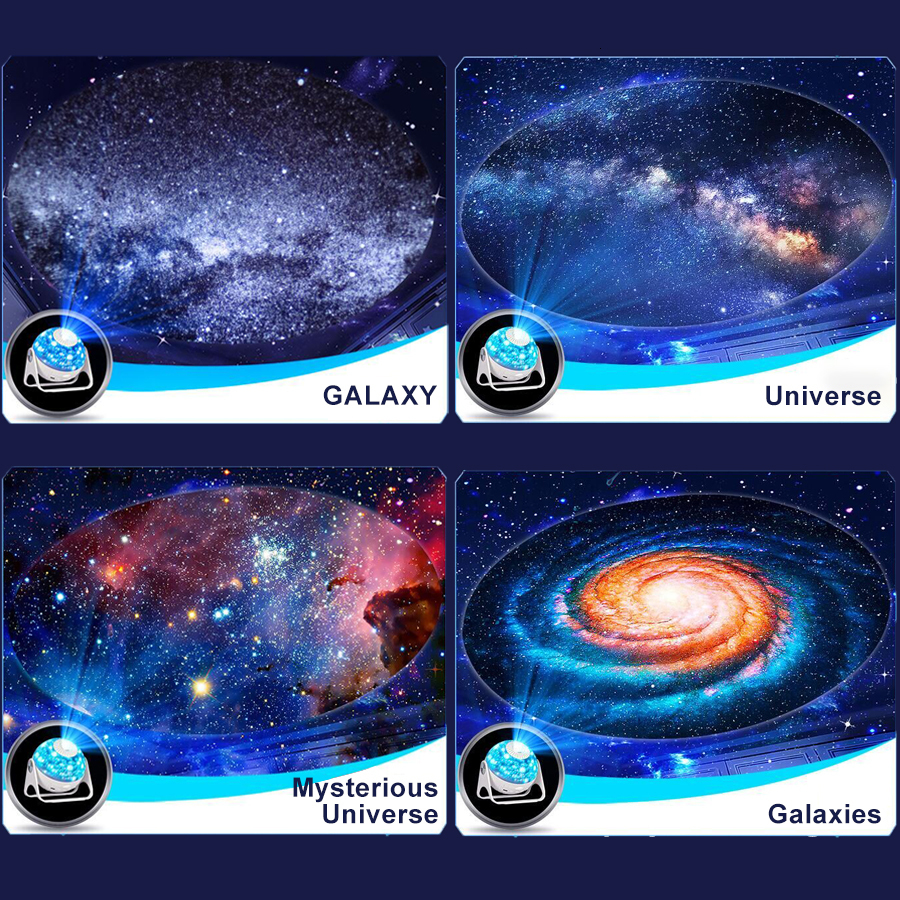 Projector Lamps 13 In 1 Planetarium Galaxy Starry Sky Projector Night Light HD Star Aurora Projection Lamp For Kids Bedroom Home Party Decor 230923