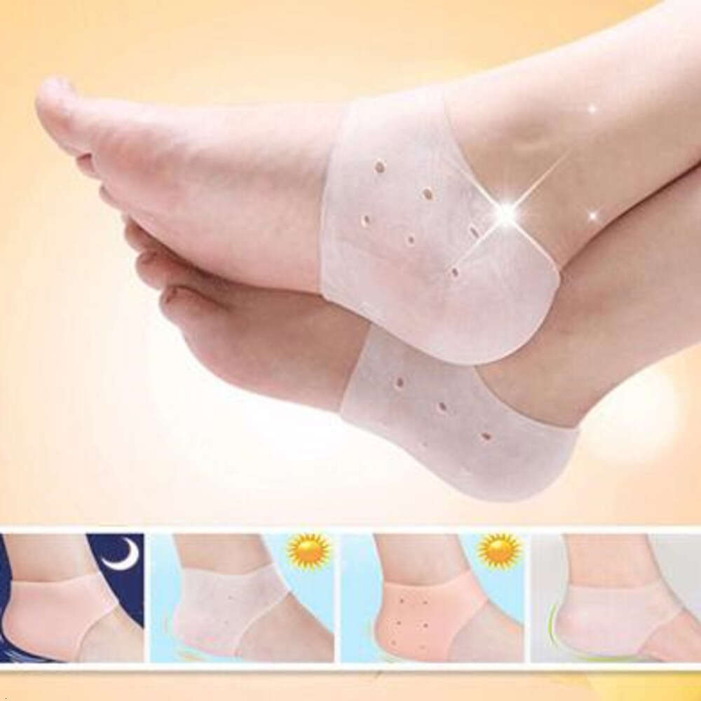 Silicone Foot Care Tool Moisturizing Gel Heel Socks Cracked Skin Care Protector Pedicure Health Monitors Massager Calcetines De Talon De Gel De Silico