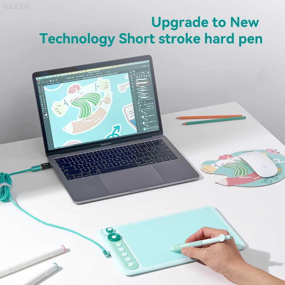 Graphics Tablets Pens Parblo Intangbo X7 Art Digital Graphic Tablet for Drawing Supports Tilt Function with Free Glove L230923