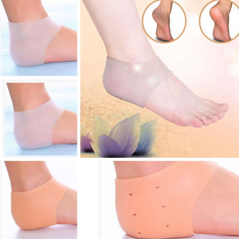 Silicone Foot Care Tool Moisturizing Gel Heel Socks Cracked Skin Care Protector Pedicure Health Monitors Massager Calcetines De Talon De Gel De Silico