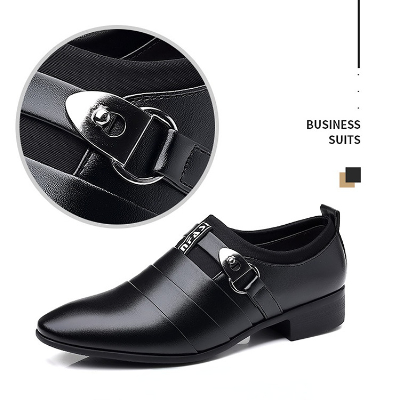 2025 new Dress Shoes Men Slip on Formal Suit Wedding for Male Office Work Loafers Elegant Man 230923