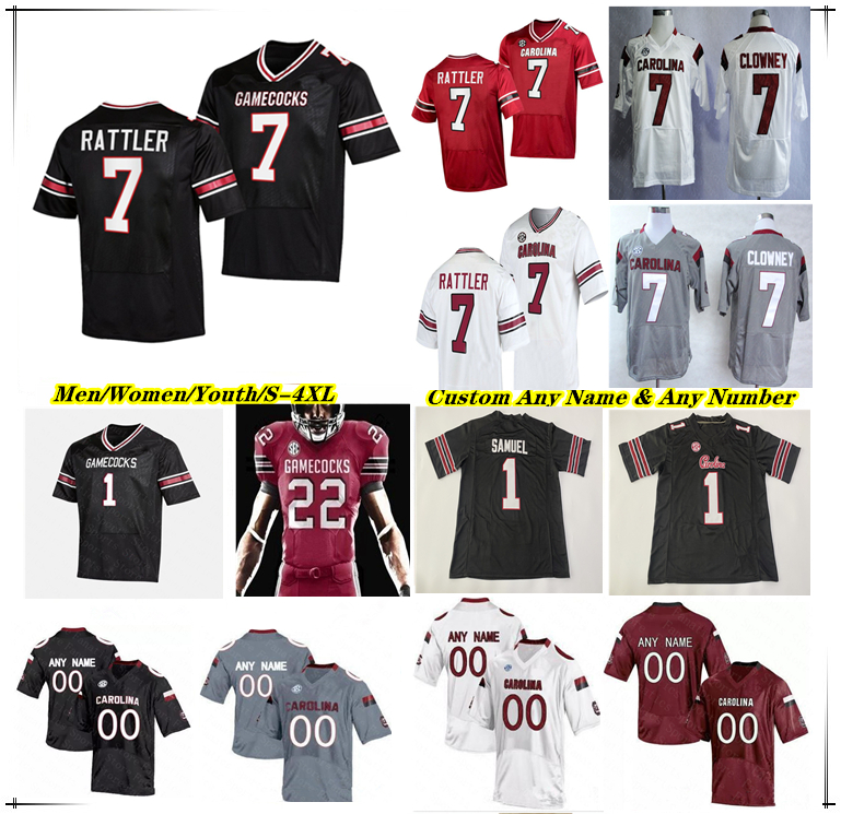 South Carolina Gamecocks College Football Jersey Spencer Rattler Dakereon Joyner Mario Anderson Xavier Legette Eddie Lewis O'Mega Blake Luke Doty Debo Williams 4XL