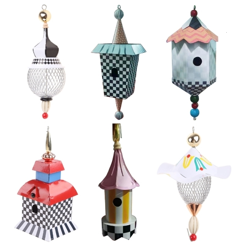 Other Bird Supplies Bird Feeder for Outside Wild Bird Hanging Metal Bird House Gift for Bird Lovers 230923