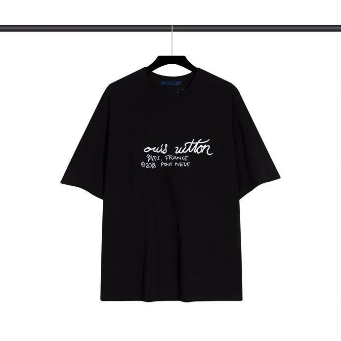 2023ss spring and summer T shirt pure cotton fabric OS version round neck short-sleeved women's men's high-quality men's Tshirt casual r333a