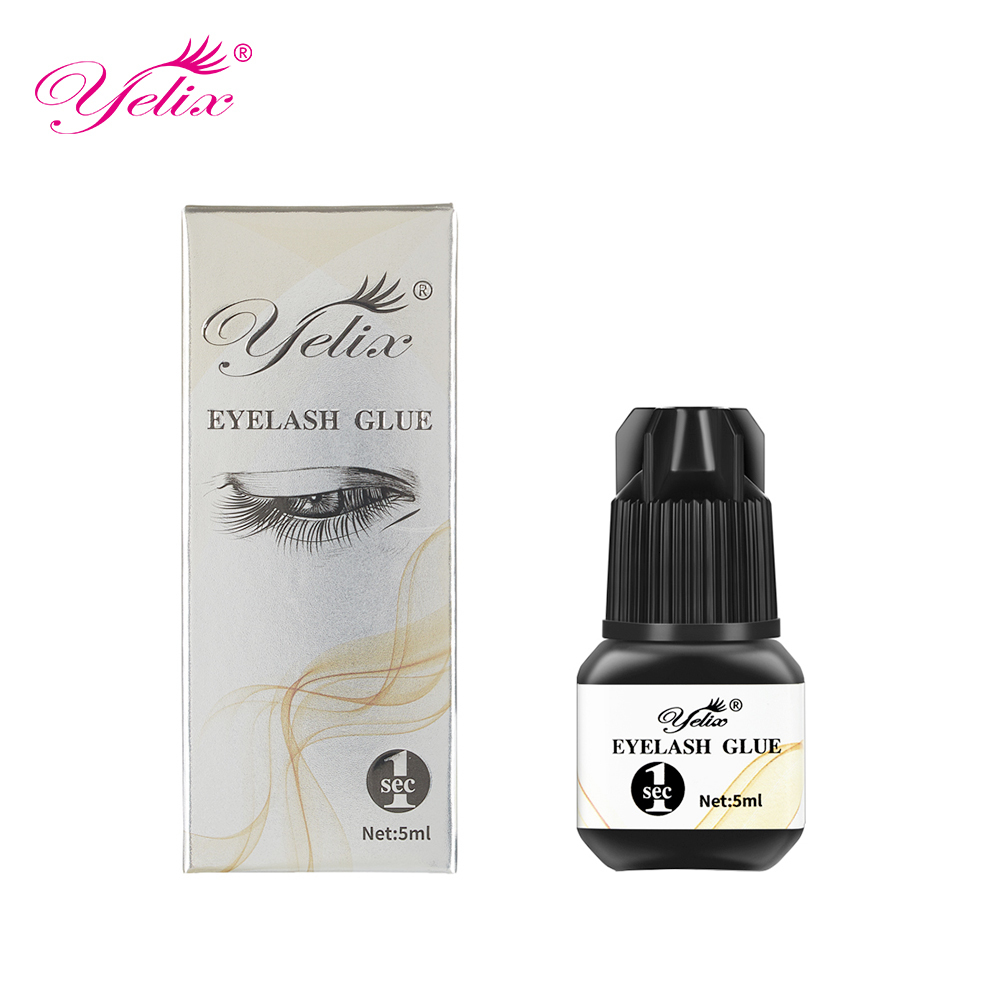 Makeup Tools Yelix 0.5-1 Sec Fast Dry Individual Lashes Sensitive Eye Black/Clear Eyelash Glue Lash Extension 230923 123