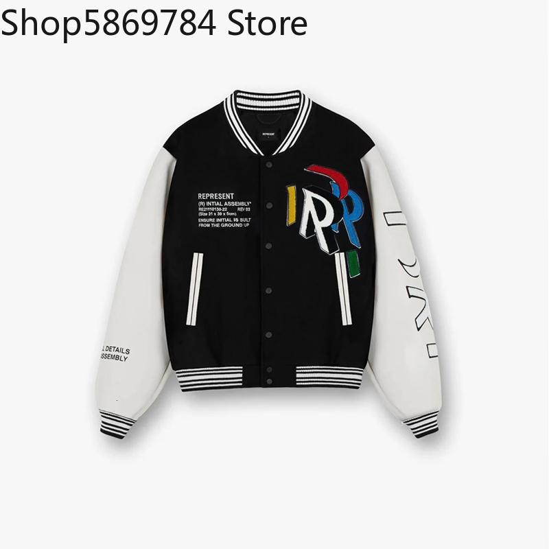 Men's Jackets INITIAL VARSITY AutumnWinter and Women's Vintage Jacket Coat Set Fashionable Outerwear 230923