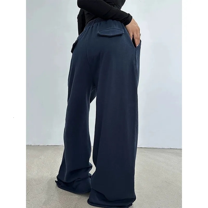 Men's Pants Deeptown Grey Sweatpant Baggy Korean Style Oversize Wide Leg Sports Autumn Trouser Casual Vintage Harajuku Fashion 230923