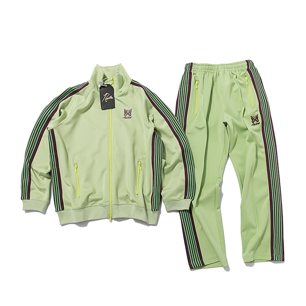 Men's Pants Needles Jacket Men Women 1 High Quality Butterfly Embroidery Coats Track Jackets Sweatpants AWGE Outerwear Suit 230923