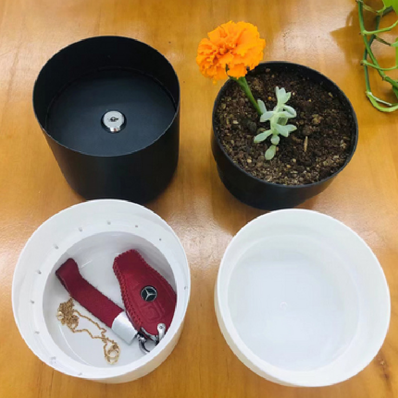 Novelty Items Flower Pot Money Storage Box Hidden Surprise Secret Safe Box Piggy Bank Security Container Stash Key Organization Box 230923