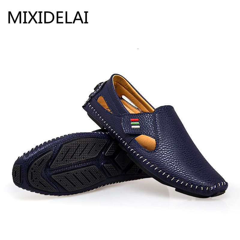 Dress Shoes MIXIDELAI Fashion Moccasins For Men Loafers Summer New Walking Breathable Casual Hook loop Driving Boats Flats 230923