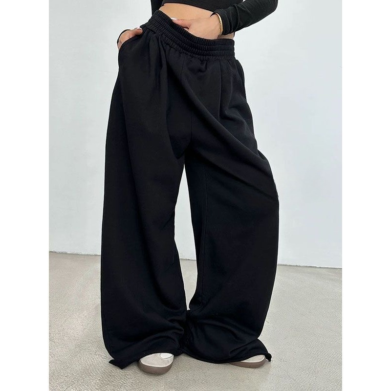 Men's Pants Deeptown Grey Sweatpant Baggy Korean Style Oversize Wide Leg Sports Autumn Trouser Casual Vintage Harajuku Fashion 230923