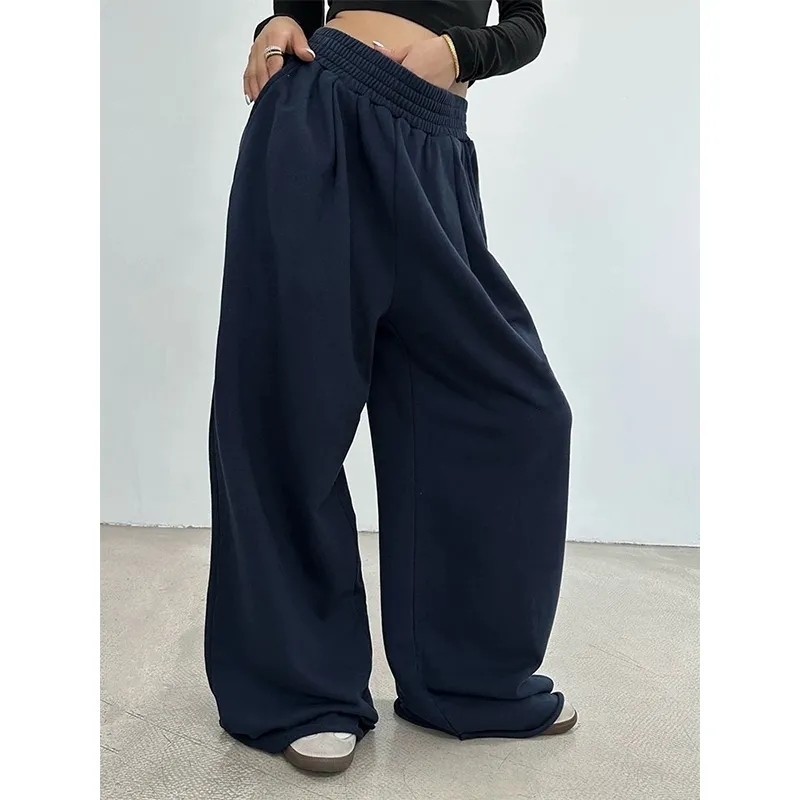 Men's Pants Deeptown Grey Sweatpant Baggy Korean Style Oversize Wide Leg Sports Autumn Trouser Casual Vintage Harajuku Fashion 230923