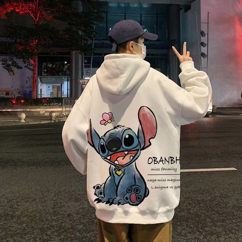 Men's Jackets 2023 American Hoodie Men Spring And Winter Casual Cool Trend Hooded Handsome Coat Cartoon Printed S3XL 230923