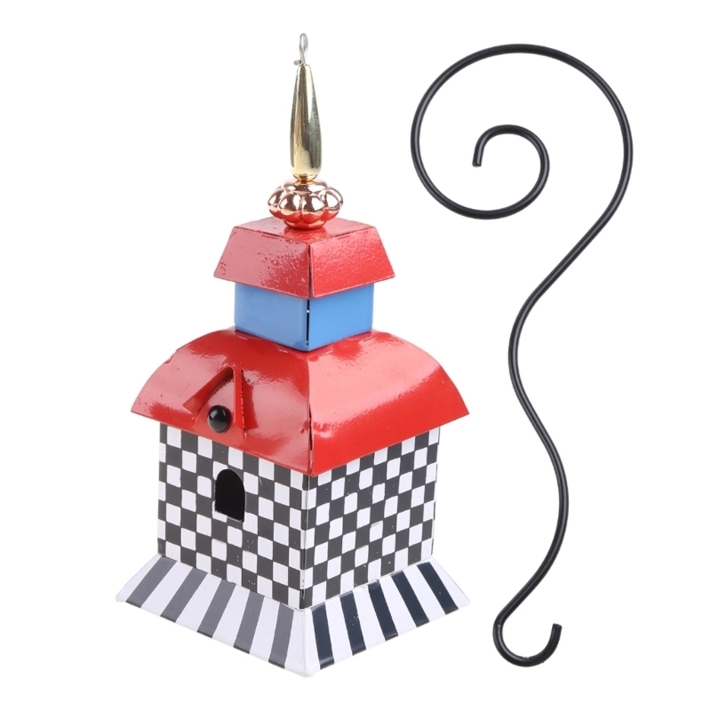 Other Bird Supplies Bird Feeder for Outside Wild Bird Hanging Metal Bird House Gift for Bird Lovers 230923