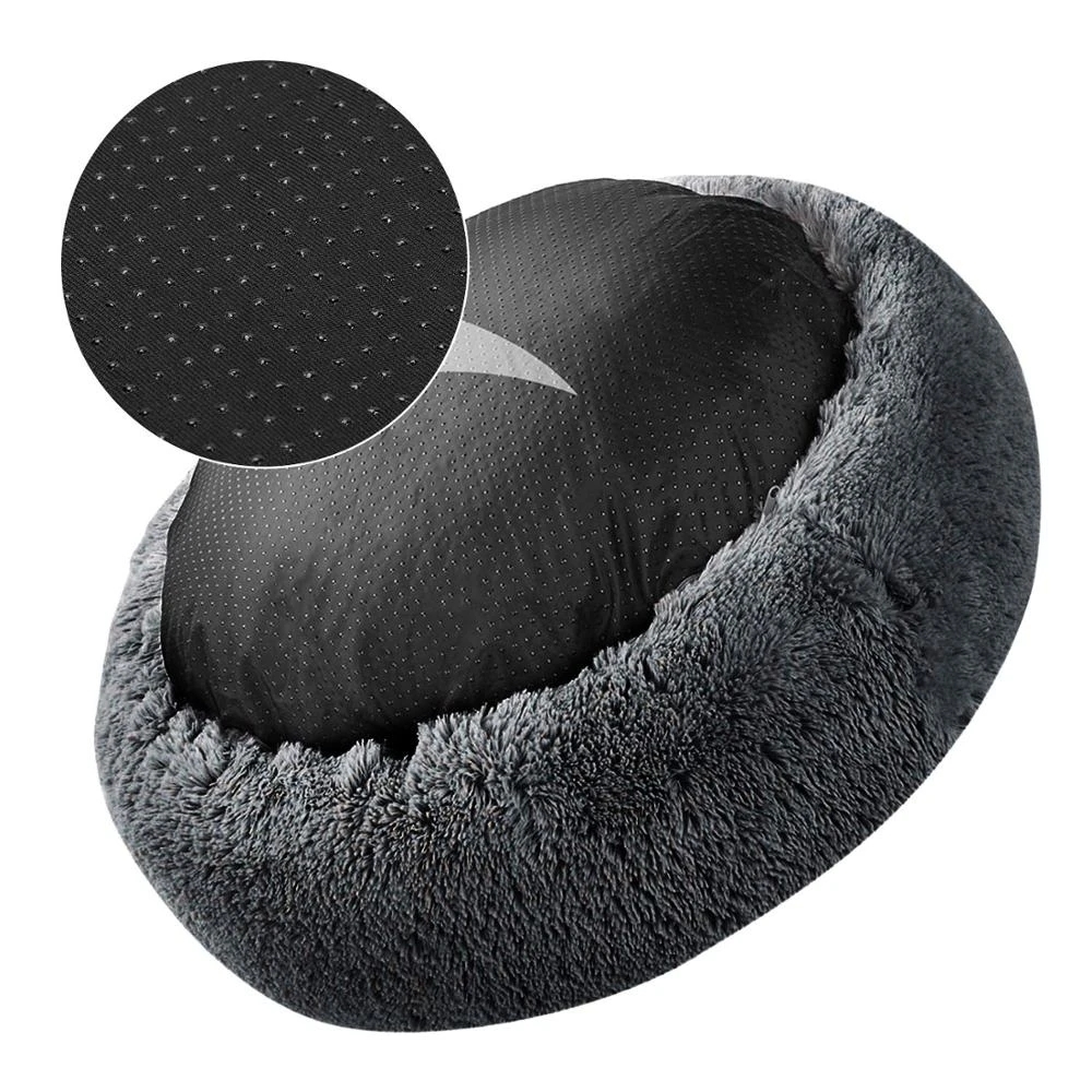 Dog Houses Kennels Accessories Bed Donut Big Large Round Basket Plush Beds for Dogs Medium Fluffy Kennel Small Puppy Washable Pets Cat Products 230923