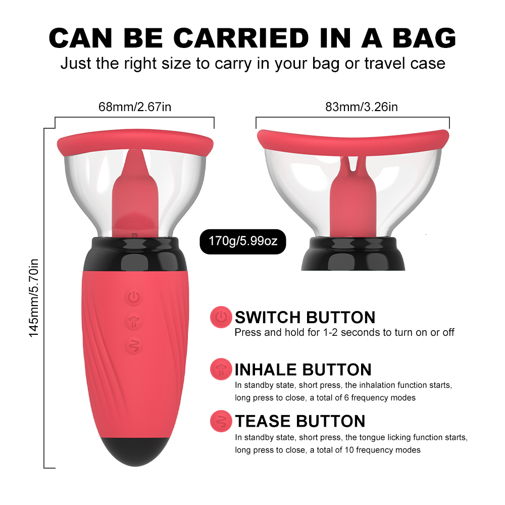 Vibrators Powerful Vacuum Suction Vibrator for Women Clitoris Stimulation Tongue Licking Sucking Female Sex Toys Adults 18 230923 - view 6