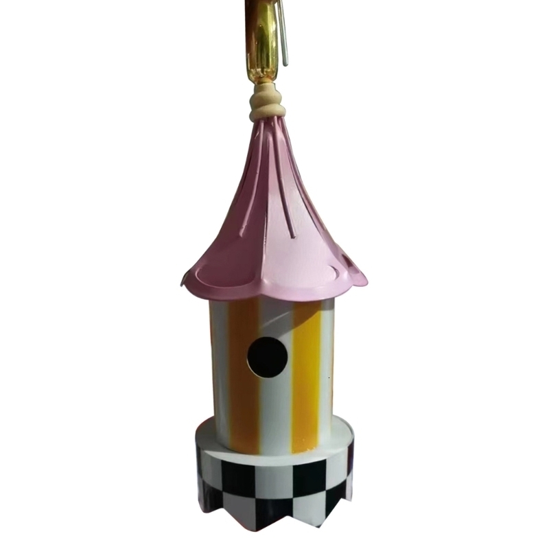 Other Bird Supplies Bird Feeder for Outside Wild Bird Hanging Metal Bird House Gift for Bird Lovers 230923