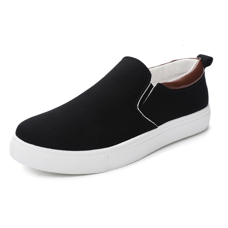 Dress Shoes Men Canvas Shoe Casual Sneaker for MenLight Slipon Vulcanized Comfortable Male Flats Loafers Black Trainers Zapatos Hombre 230923