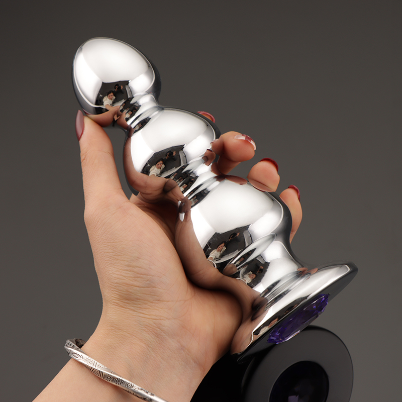 Anal Toys 3 Style Stainless Steel Huge Butt Plug Anus Stimulator Sex For Men Women Gay Metal Beads Big Erotic Adult Product 230923