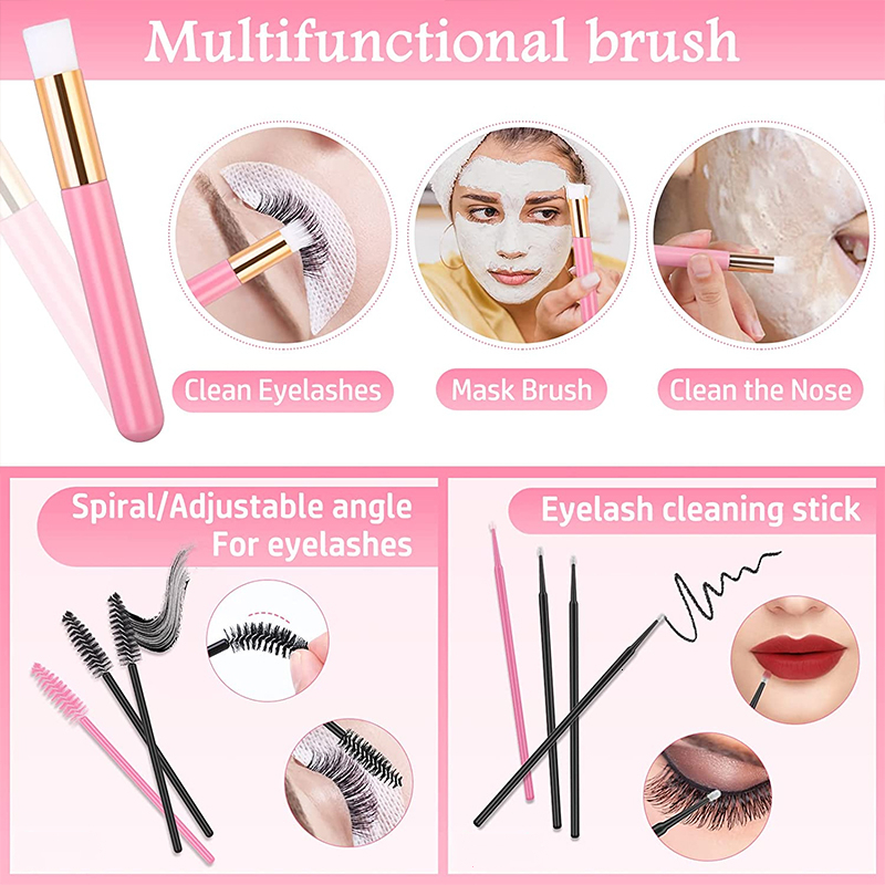 False Eyelashes False Eyelash Extension Kit Set Beginner Mannequin Head Lash Brush Tweezers Scissors Lashes Pad Storage Accessories Makeup Tool 230923