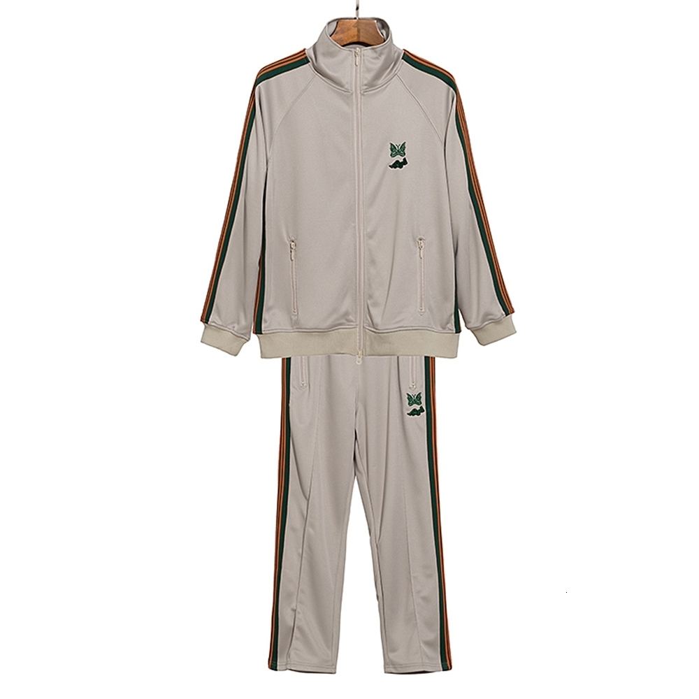 Men's Pants Needles Jacket Men Women 1 High Quality Butterfly Embroidery Coats Track Jackets Sweatpants AWGE Outerwear Suit 230923