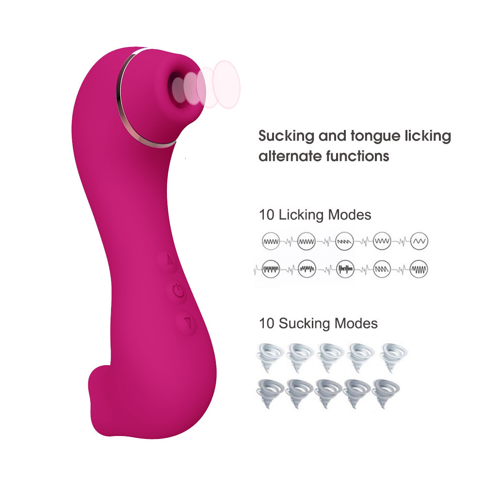Vibrators Sex Toy Dual Clit Vagina Licker and Sucker for Women Clitoris Sucking Licking Vibration Toung Nipple G Spot Stimulator 230923