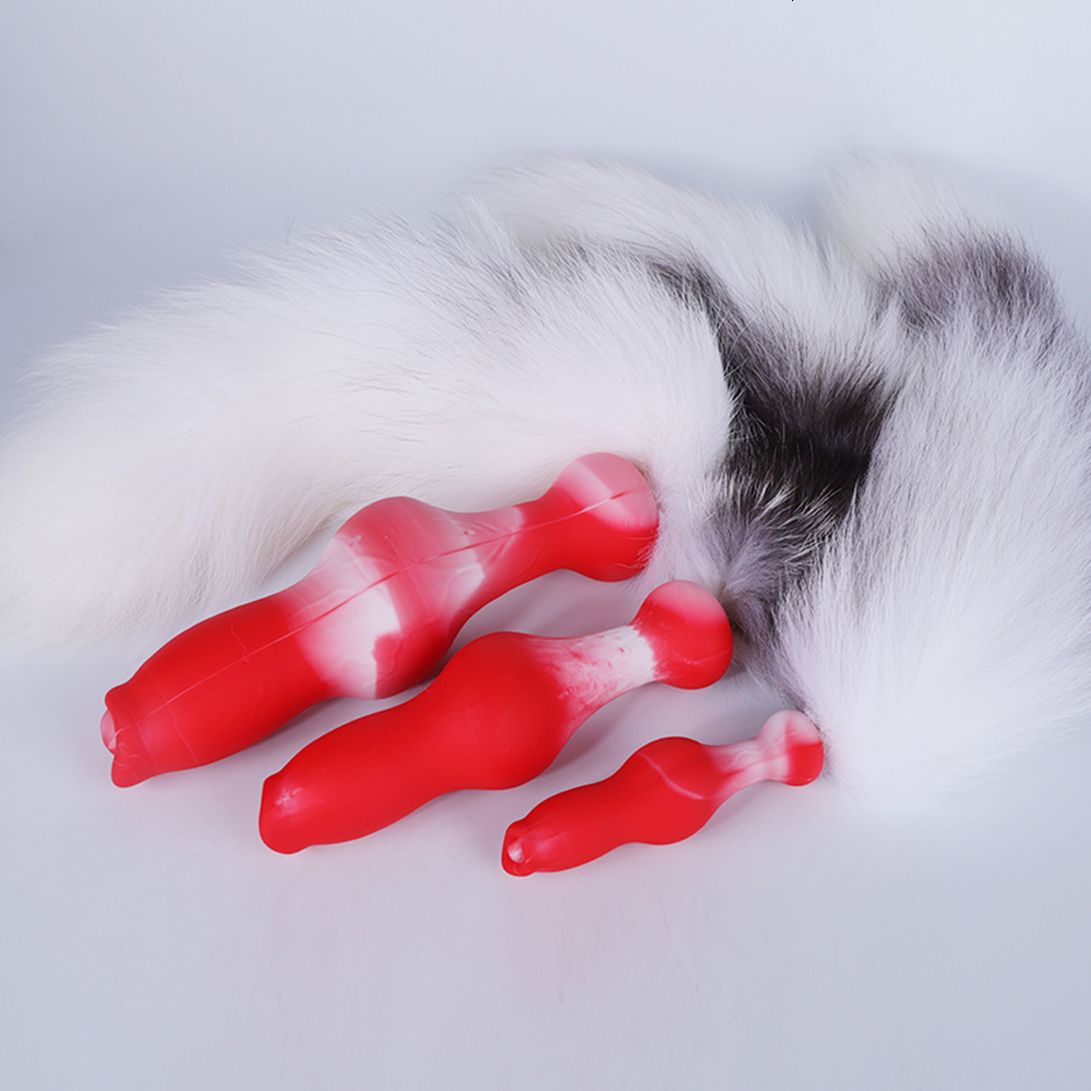 Anal Toys Silicone Dildo Long Tail Plug Anus Masturbator Dilator Prostate Massager Butt Cosplay Sex For Adult Games 230923