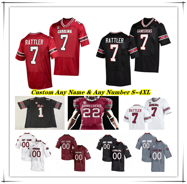 NCAA College South Carolina Gamecocks Football Jerseys Spencer Rattler Dakereon Joyner Mario Anderson Xavier Legette Eddie Lewis T.J. Sanders Jalon Kilgore Blake 4X