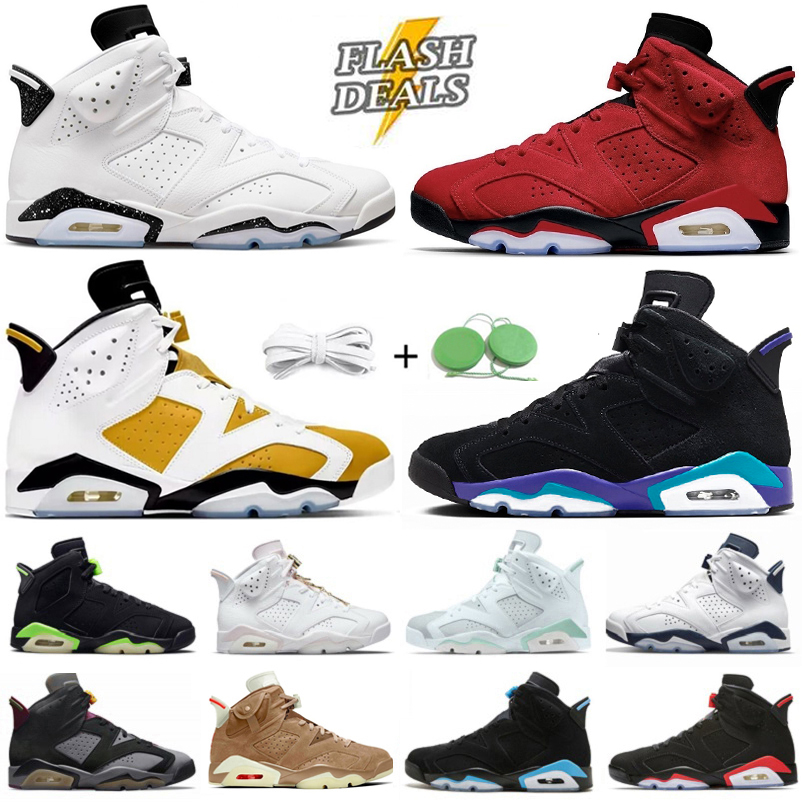6 Men Basketball Shoes Jumpman 6s Sneaker Aqua Reverse Red Oreo Yellow Ochre Cool Grey Toro Metallic Silver Infrared Electric Green Mens Trainers Sports Sneakers