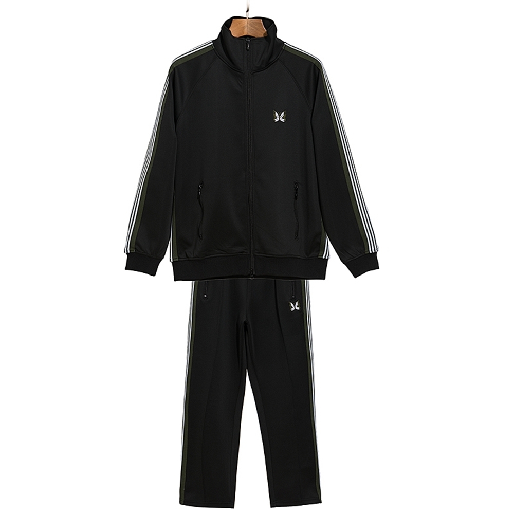 Men's Pants Needles Jacket Men Women 1 High Quality Butterfly Embroidery Coats Track Jackets Sweatpants AWGE Outerwear Suit 230923