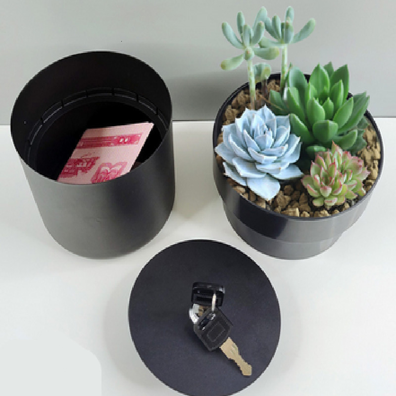 Novelty Items Flower Pot Money Storage Box Hidden Surprise Secret Safe Box Piggy Bank Security Container Stash Key Organization Box 230923