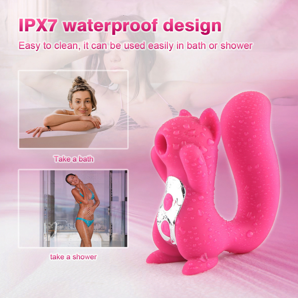 Vibrators Masturbator For Women Sucking Sex Toys Squirrel Shape Licking Clitoris Stimulator Tongue Sucker Nipple Vagina Vibrator 230923