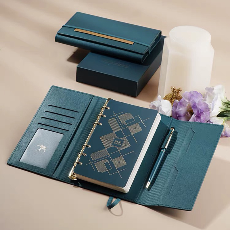 Notepads Hardcover Journal Loose-Leaf Notebook 6 Holes Diary Binder Spiral Notepad Planner Organizer Agenda Office School Supplies 230923