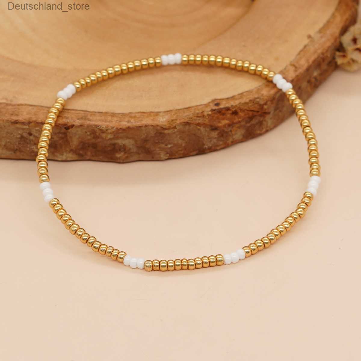 Charm Bracelets Go2boho Exquisite Stretch Miyuki Golden Bead Bracelets Charm Summer Fashion Jewelry for Women and Teen Girls Radiating Elegance Q23092