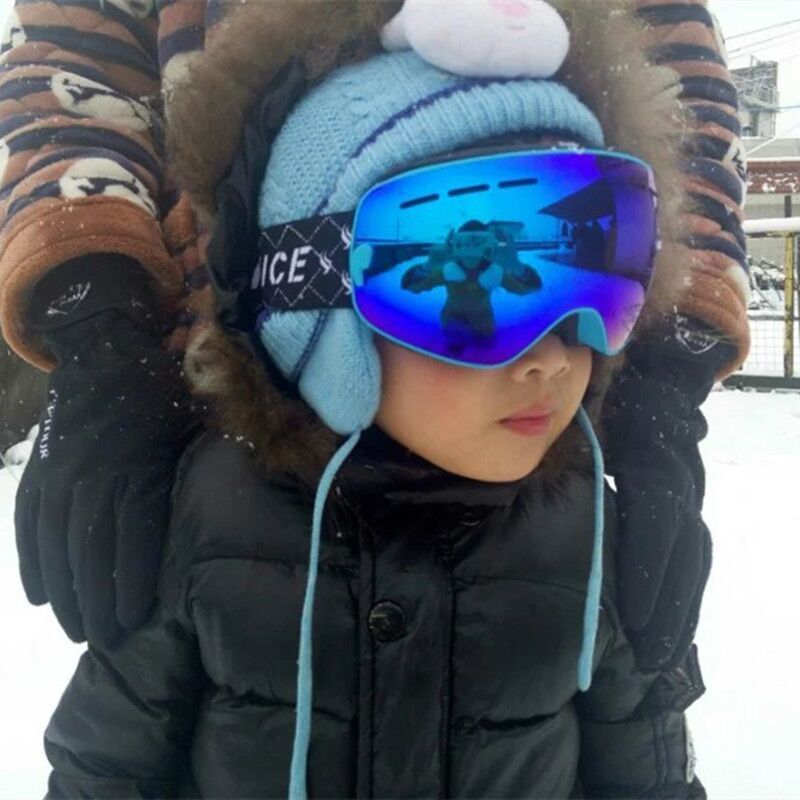 Outdoor Eyewear Benice Kids Ski Snowboard Goggles For Children UV400 Double layer Anti fog Boy Girl Spherical Lens Big Snow Skiing Glasses 230925