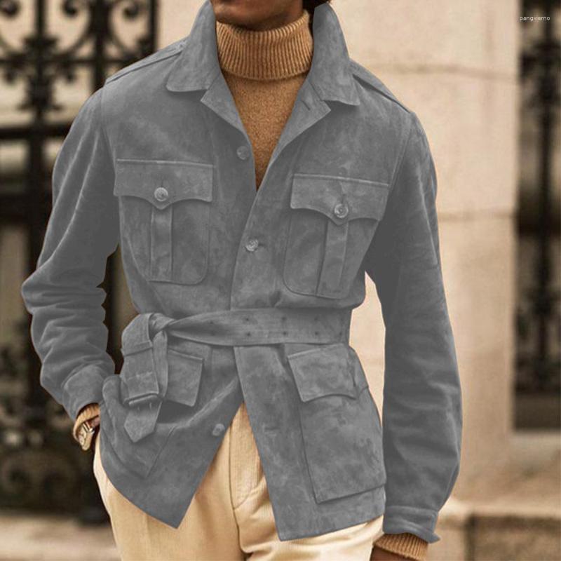Men's Jackets Coat Blazer Suede Fabric Comfortable Commuting Casual Fashion Suit Winter Coats Selg Product B5