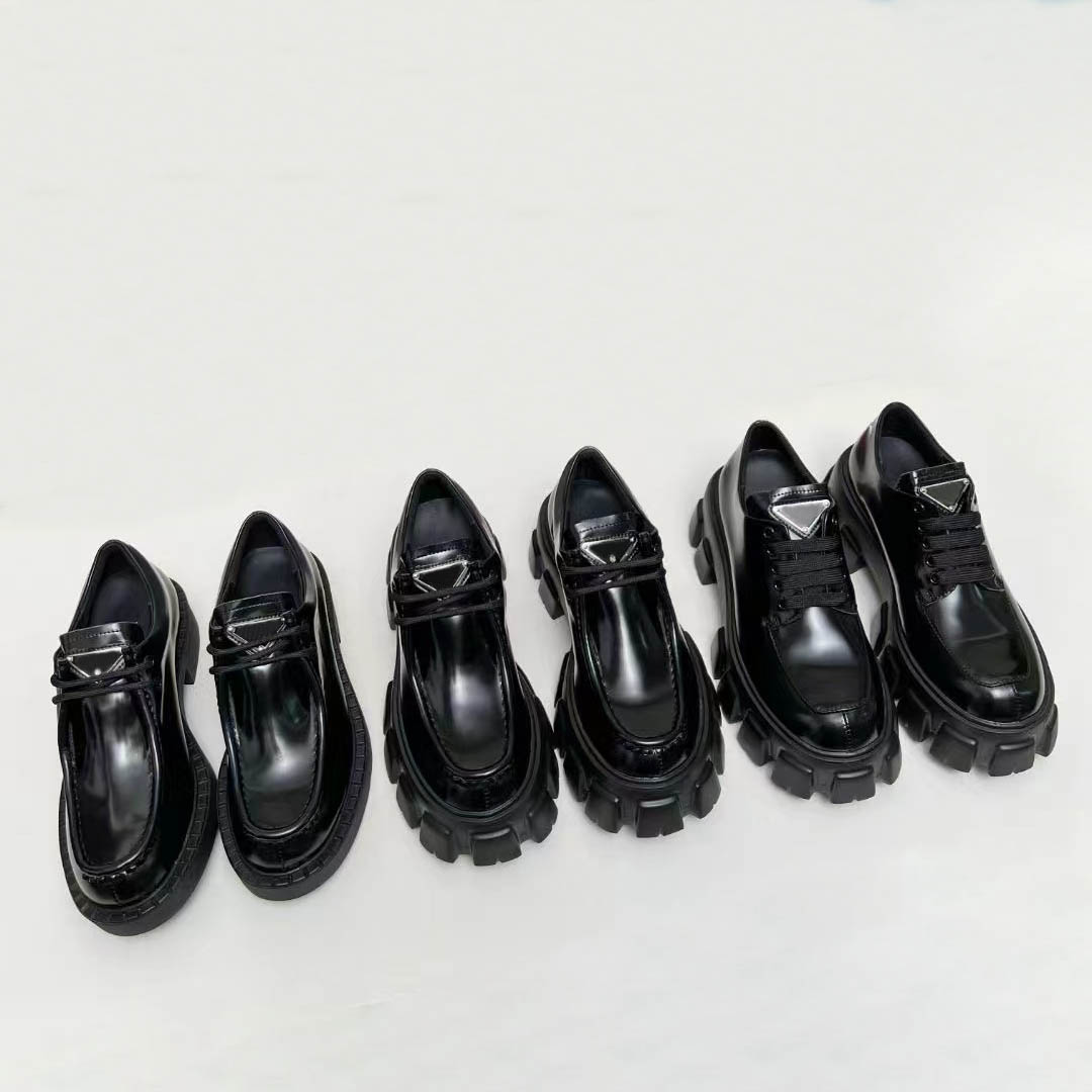 Luxury brand casual shoes designer shoes Italian small leather shoes womens drill square buckle breathable laces with box seasons water