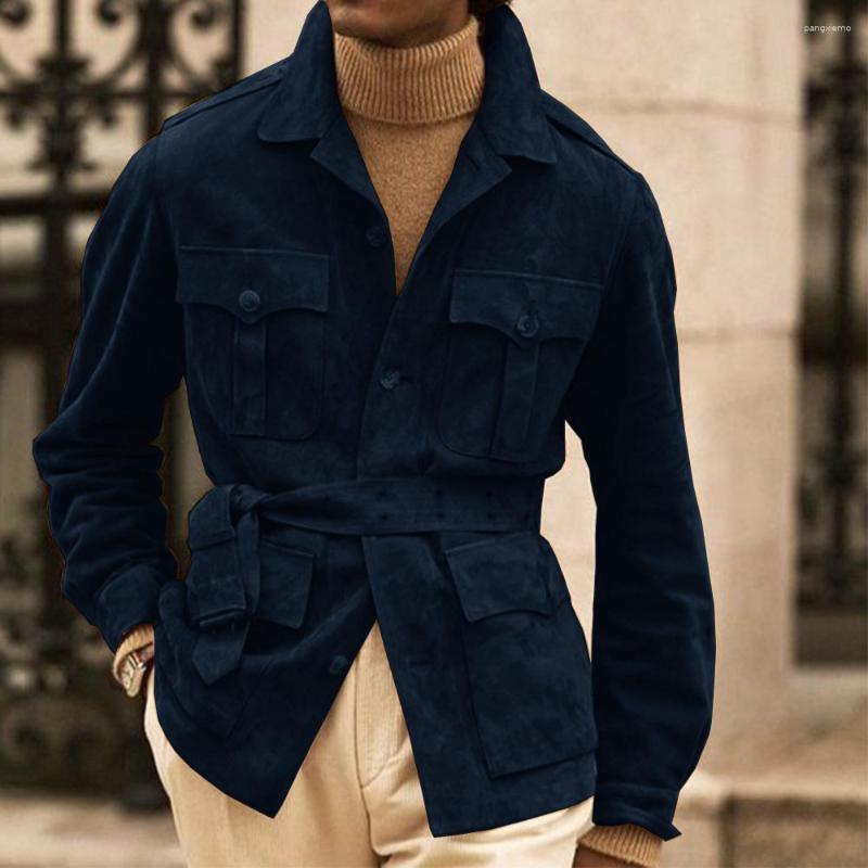Men's Jackets Coat Blazer Suede Fabric Comfortable Commuting Casual Fashion Suit Winter Coats Selg Product B5