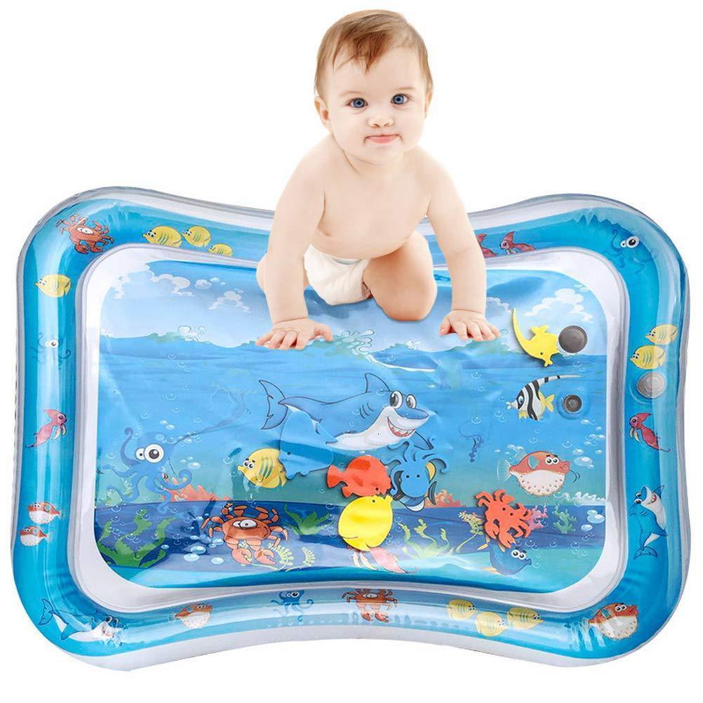 Bath Toys Sea Animal Print Baby Inflatable Play Mat Infant Toy for born Boy Girl Water Entertainment Playing Swimming Games Toys 230923