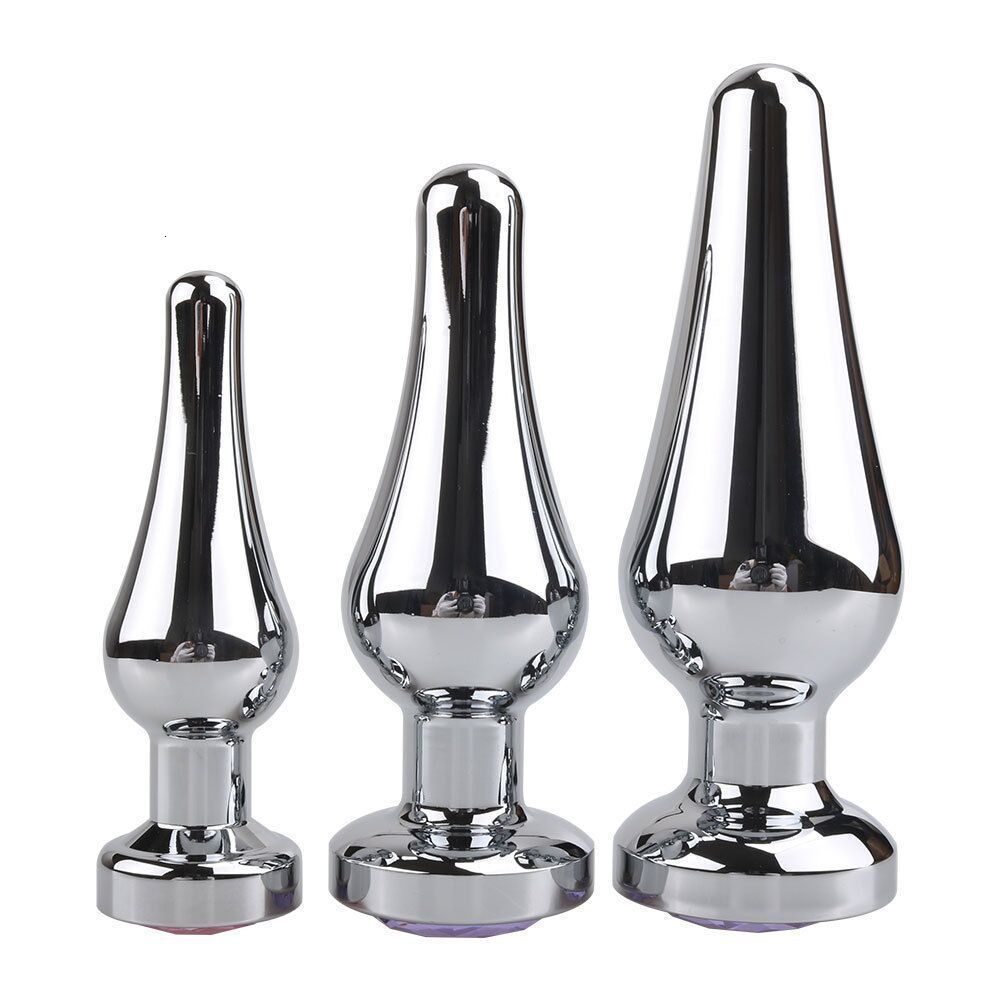 Anal Toys Smooth Stainless Steel Plug Jeweled Butt for Beginner Gspot Massager Sex Dildo Female Male Beads SML 230925