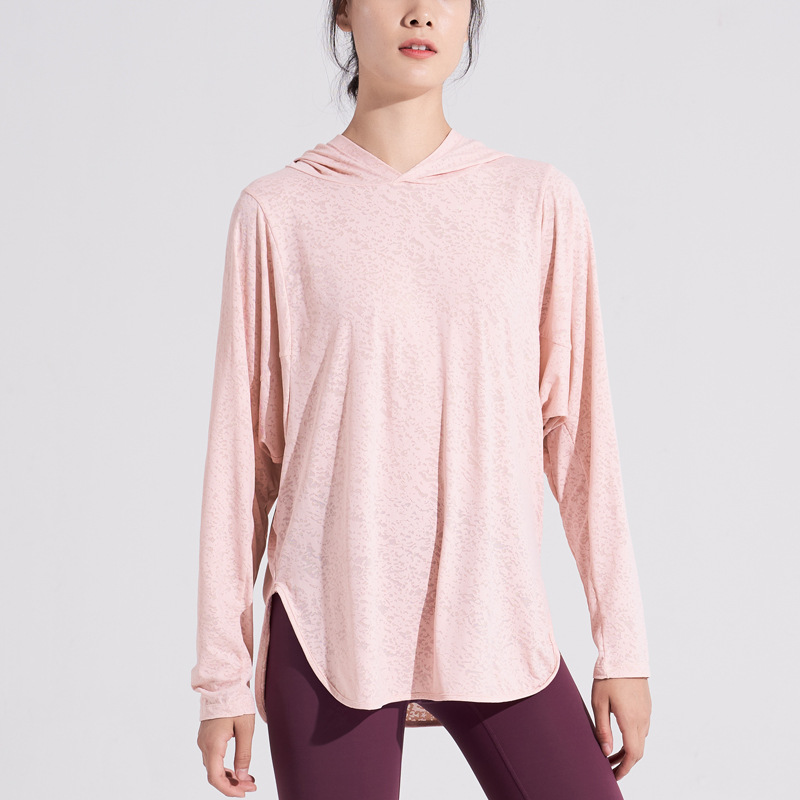 Women Yoga Sports Shirt Loose Hoodie Running Sports Fitness Long-sleeved Shirt Quick-drying Yoga Outfit Hoodies Time limited New Arrivals